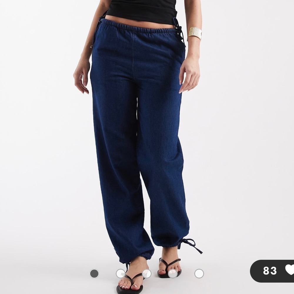 ASOS DESIGN Low Rise Slim Balloon Pants – Indigo – Women's US 4 – NWT